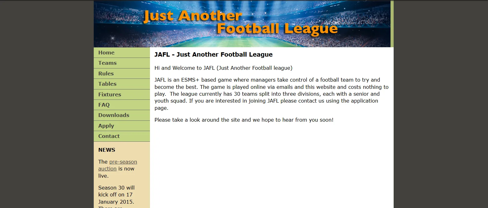 JAFL website in 2015